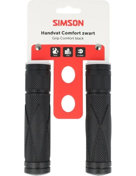 Handvatten Simson Comfort 135/135 mm met snijlijn - Zwart