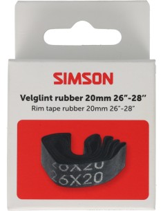 Velglint Simson 26-28" 20mm breed - zwart