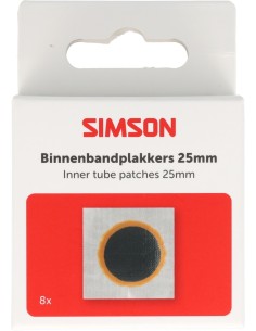 Bandenpleisters Simson rond 25mm - 8 stuks