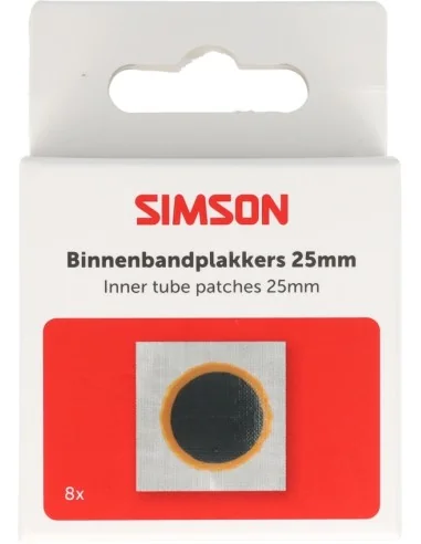 Bandenpleisters Simson rond 25mm - 8 stuks