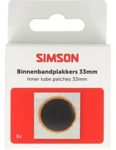 Bandenpleisters Simson rond 33mm - 8 stuks