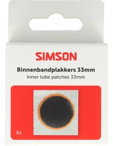 Bandenpleisters Simson rond 33mm - 8 stuks