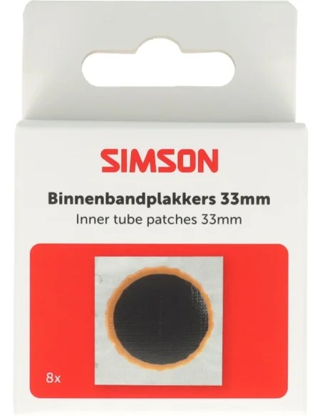 Bandenpleisters Simson rond 33mm - 8 stuks