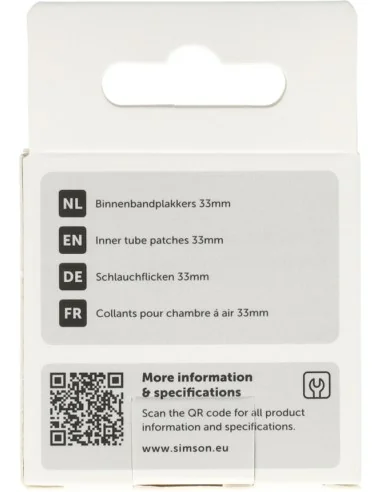 Bandenpleisters Simson rond 33mm - 8 stuks