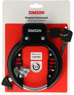 Ringslot Simson universeel - zwart 2