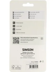 Trommelrem binnenkabel Simson universeel RVS - zilver 2