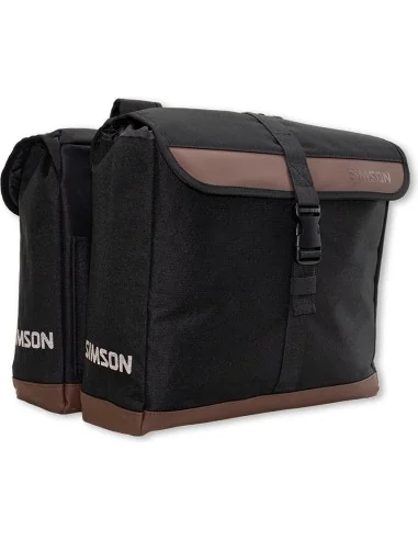 Dubbele fietstas Simson Urban 35 liter - nacht zwart