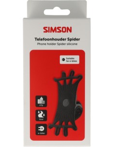 Telefoonhouder Simson siliconen universeel - zwart 2