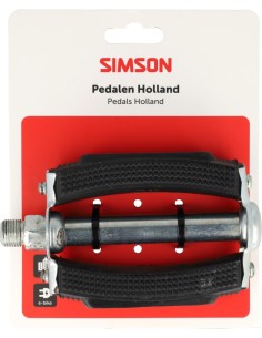 Pedaalset Simson Holland klassiek - zwart