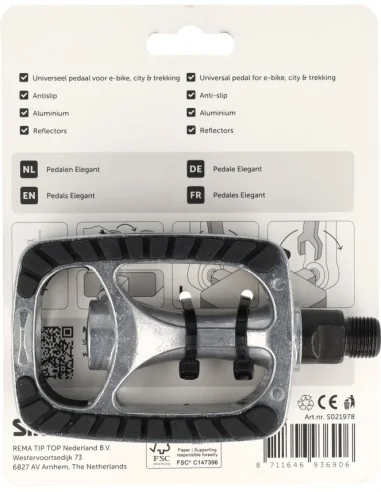 Pedaalset Simson Elegant - zwart