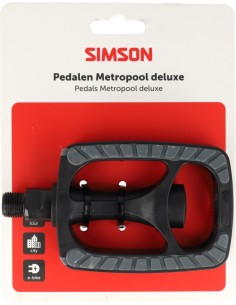 Pedaalset Simson Metropool De Luxe - zwart