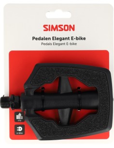 Pedaalset Simson Elegant voor E-bike - Zwart