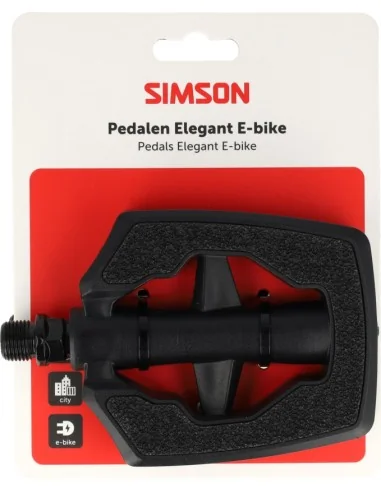 Pedaalset Simson Elegant voor E-bike - Zwart