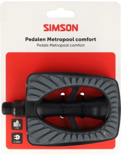 Pedaalset Simson Metropool Comfort - zwart