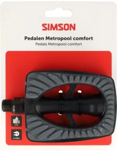 Pedaalset Simson Metropool Comfort - zwart