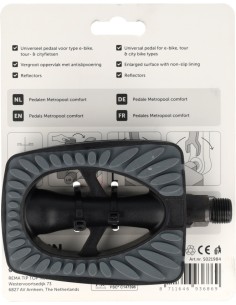 Pedaalset Simson Metropool Comfort - zwart 2