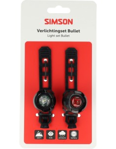 Verlichtingsset Simson bullet batterij - zwart 2