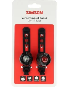 Verlichtingsset Simson bullet batterij - zwart 2