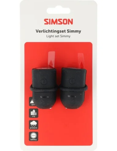 Verlichtingsset Simson simmy batterij - zwart