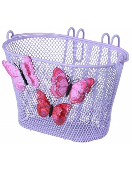 Kinderfietsmand Basil Jasmin Butterfly 28 x 20 x 19 cm - lila