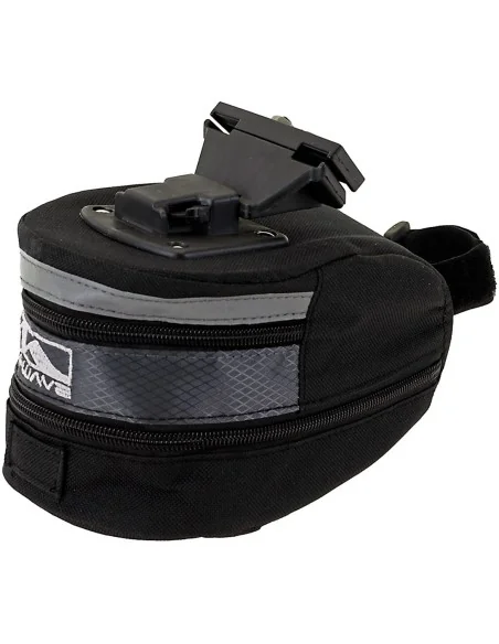 Zadeltas M-Wave Tilburg large met klikbevestiging - zwart