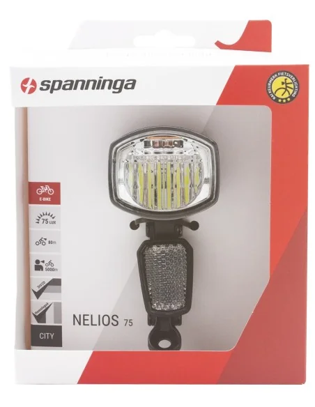 Koplamp Spanninga Nelios 75XE e-bike 6-36 Volt