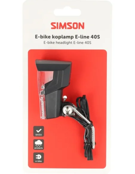 Koplamp Simson aurora E-line 40s