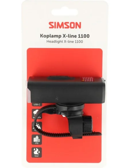 Koplamp Simson aurora X-line 1100