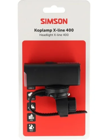 Koplamp Simson aurora X-line 400