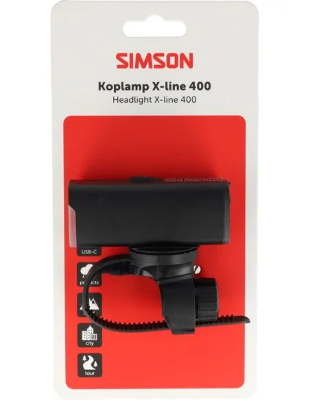 Koplamp Simson aurora X-line 400