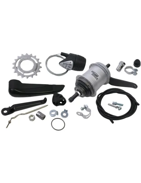 Versnellingsnaaf 3 speed Sturmey Archer AWC terugtraprem - compleet met versteller