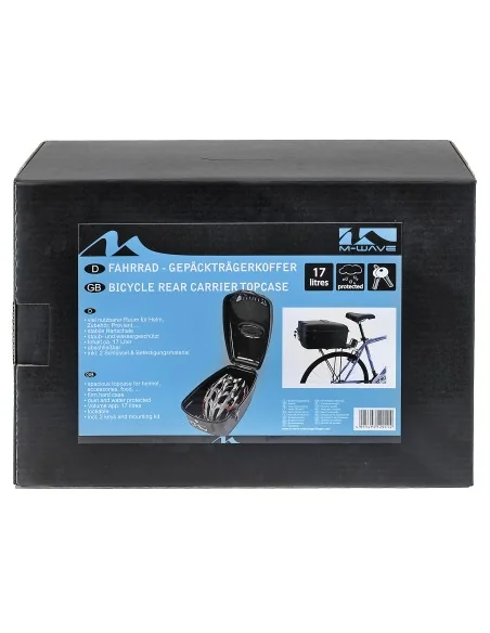 Topkoffer / fietskoffer M-Wave Amsterdam - zwart