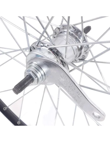 Achterwiel 28 x 1/4" ZAC 19 met favorit remnaaf - zwart