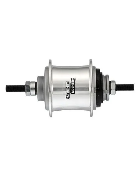 Versnellingsnaaf 2 speed Sturmey Archer A2 Automatic vrijloopnaaf 36 gaats - zilver