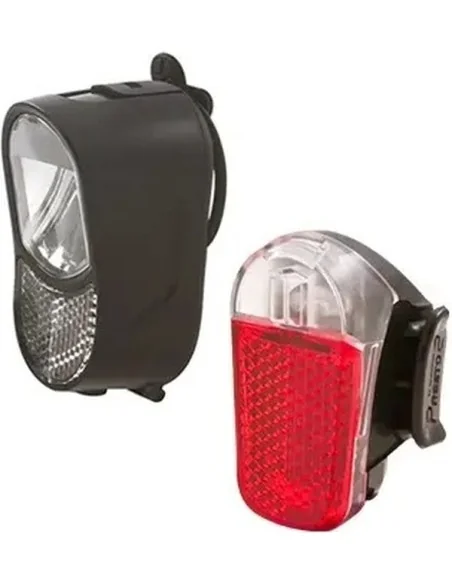 Verlichtingsset Spanninga Luz XB koplamp & Presto XB achterlicht - batterij