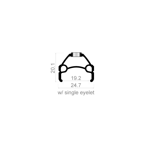 Wielset 26" Rodi Viper MTB 8/9/10 speed - zwart - schijfrem