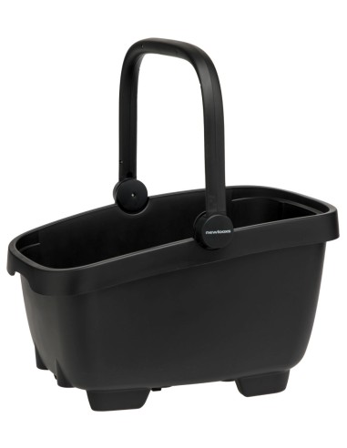 Gerecyclede (honden)fietsmand New Looxs Clipper 28 liter - 49 x 37 x 29 cm - zwart