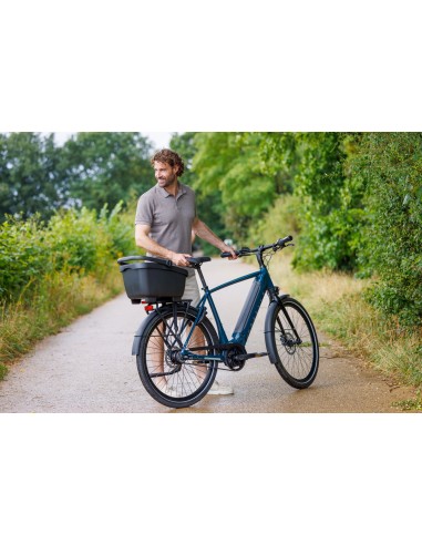 Gerecyclede (honden)fietsmand New Looxs Clipper 28 liter - 49 x 37 x 29 cm - zwart