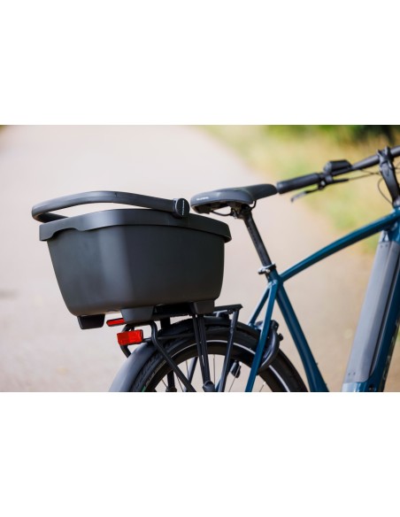 Gerecyclede (honden)fietsmand New Looxs Clipper 28 liter - 49 x 37 x 29 cm - zwart