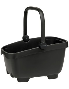 Gerecyclede (honden)fietsmand New Looxs Clipper MIK 28 liter - 49 x 37 x 29 cm - zwart