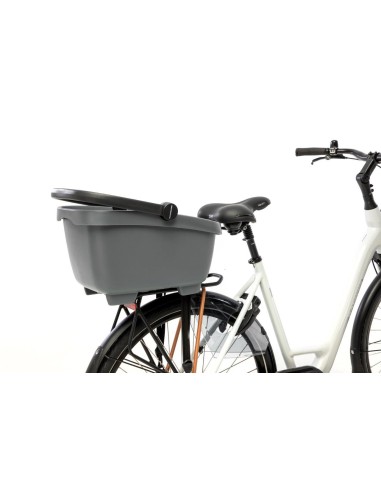 Gerecyclede (honden)fietsmand New Looxs Clipper MIK 28 liter - 49 x 37 x 29 cm - zwart