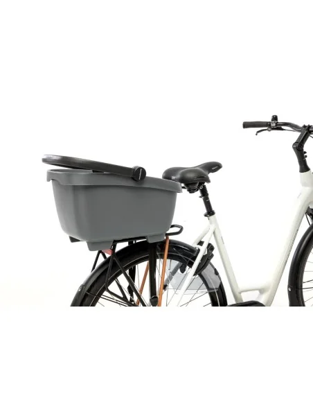 Gerecyclede (honden)fietsmand New Looxs Clipper MIK 28 liter - 49 x 37 x 29 cm - zwart