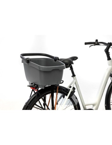 Gerecyclede (honden)fietsmand New Looxs Clipper MIK 28 liter - 49 x 37 x 29 cm - zwart
