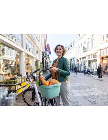 Gerecyclede (honden)fietsmand New Looxs Clipper MIK 28 liter - 49 x 37 x 29 cm - zwart