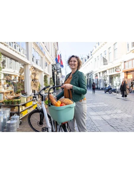 Gerecyclede (honden)fietsmand New Looxs Clipper MIK 28 liter - 49 x 37 x 29 cm - zwart