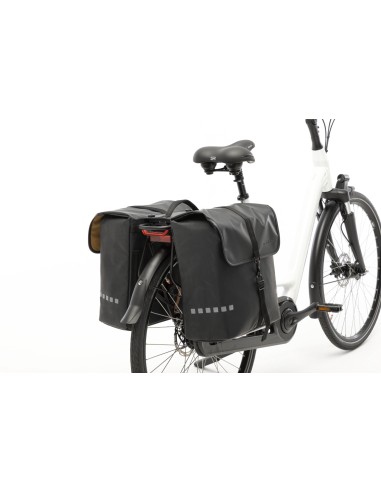 Dubbele fietstas New Looxs Odense Double MIK 39 liter 34 x 16 x 38 cm (x2) - zwart