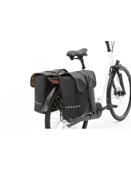 Dubbele fietstas New Looxs Odense Double MIK 39 liter 34 x 16 x 38 cm (x2) - zwart