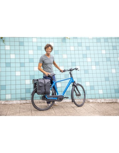 Dubbele fietstas New Looxs Odense Double MIK 39 liter 34 x 16 x 38 cm (x2) - zwart