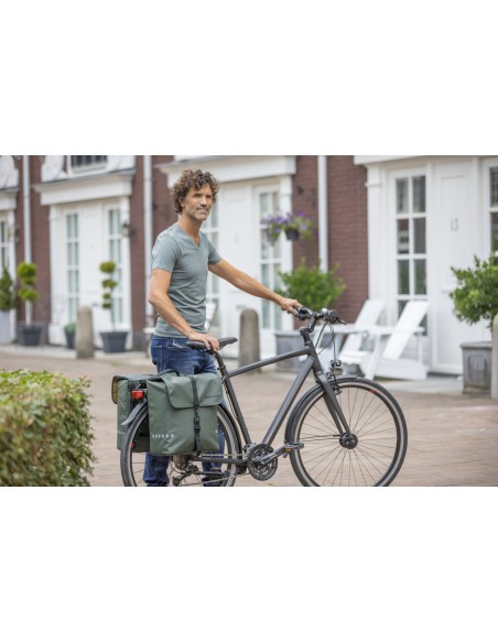 Dubbele fietstas New Looxs Odense Double MIK 39 liter 34 x 16 x 38 cm (x2) - zwart