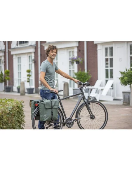 Dubbele fietstas New Looxs Odense Double MIK 39 liter 34 x 16 x 38 cm (x2) - zwart